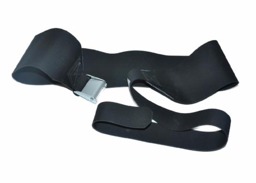 152-1 Body and Leg Patient Restraint Strap, Airplane Style Buckle, Slide-Lock Side Rail Hook, Adjustable from 18” to 45”