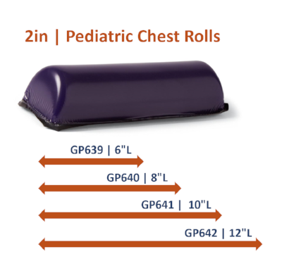 2in Pediatric Gel Chest Rolls: (4 Sizes)