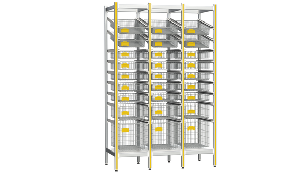 Sterirack Soft Goods Storage Unit - Custom Elevation