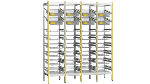 Sterirack Sterile Tray Storage - Four Bay