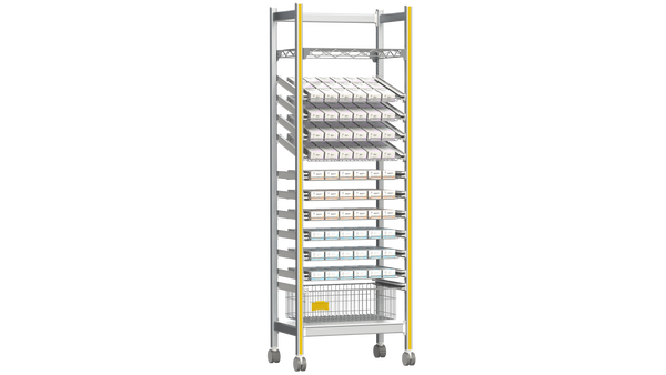 Sterirack Suture Carts - 38"W x 24"D x 79"H