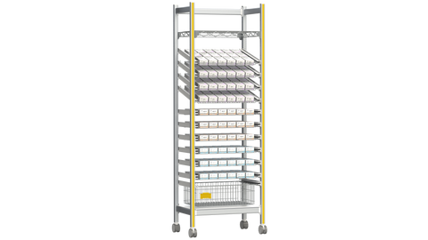 Sterirack Suture Carts - 38"W x 24"D x 79"H