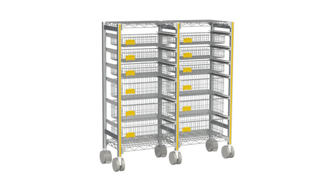 Sterirack Trolleys - 37"W x 24"D x 59"H