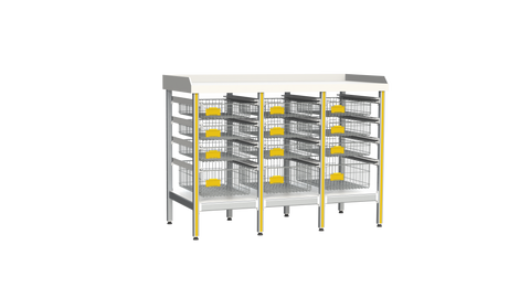 Sterirack Benchtop Workstations - 53"W x 16"D x 41"H