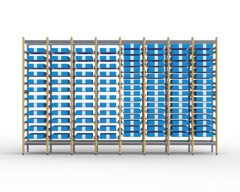 Sterirack Sterile Tray Storage - Four Bay