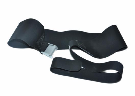 152-1WOH Body and Leg Patient Restraint Strap, Airplane Style Buckle, Adjustable from 18” to 45”
