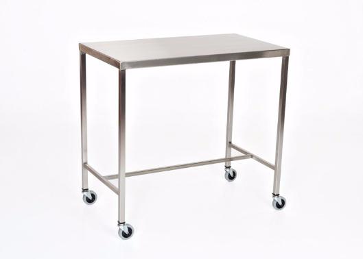 AC2013 Stainless Steel Instrument/Back Table with H Brace: 36"W x 20"D x 34"H