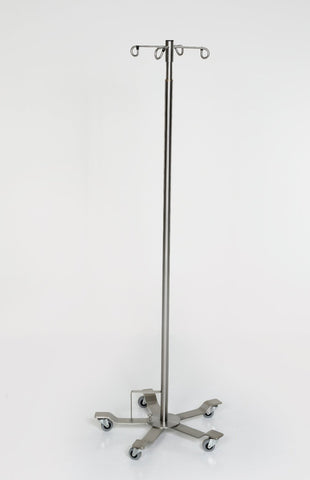 AC2117-4 Foot Control Stainless Steel IV Pole