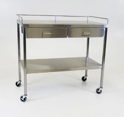 AC237 Stainless Steel Extra Large Utility/Prep Table with 2 Drawers
