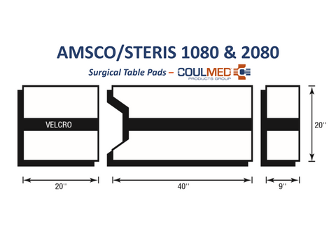 AMSCO/STERIS 1080 & 2080 Surgical Table Pads