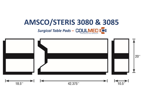 AMSCO/STERIS 3080 & 3085 Surgical Table Pads