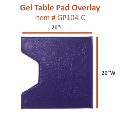 GP104-C Gel Overlay Leg/Foot Section for Segmented Surgical Tables