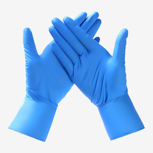 Blue Nitrile Gloves, Powder-Free, Latex-Free (6 Sizes)