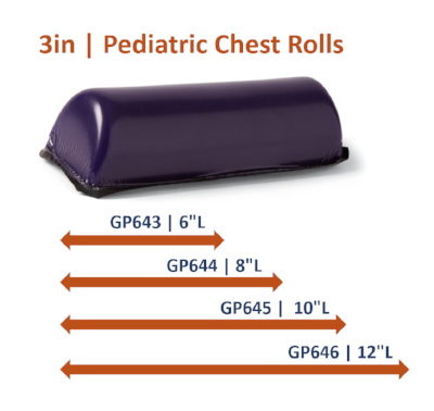 3in Pediatric Gel Chest Rolls: (4 Sizes)