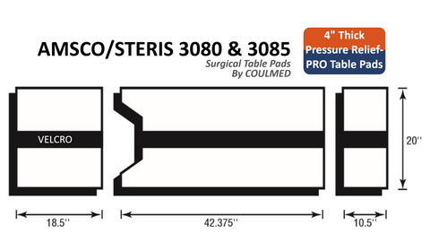AMSCO/STERIS 3080 & 3085 Surgical Table Pads