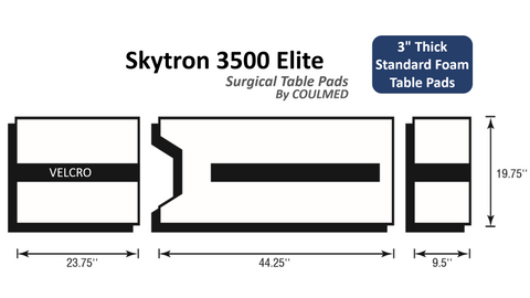 Skytron 3500 Surgical Table Pads