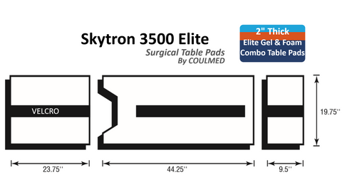 Skytron 3500 Surgical Table Pads